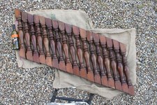 Antique Victorian hardwood staircase spindles,salvage reclaim staircase spindles