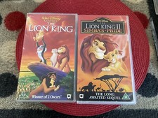 2 WALT DISNEY  PAL VHS video