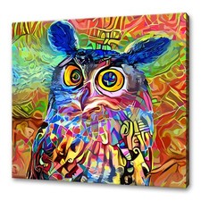 Cute Owl Canvas Art Print