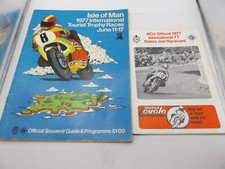 1977 ISLE OF MAN TT PROGRAMME