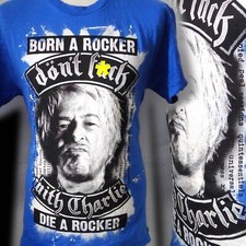 UK SUBS CHARLIE HARPER 100% UNIQUE PUNK  T SHIRT LARGE  BAD CLOWN CLOTHING