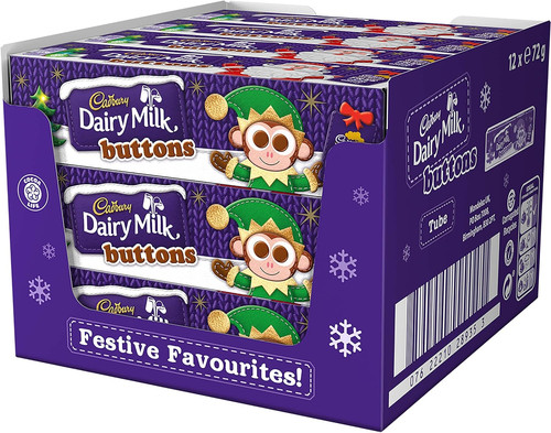Xmas dairy milk buttons - dairy,