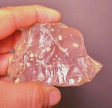 Raw uncut rose quartz - uncut, rough