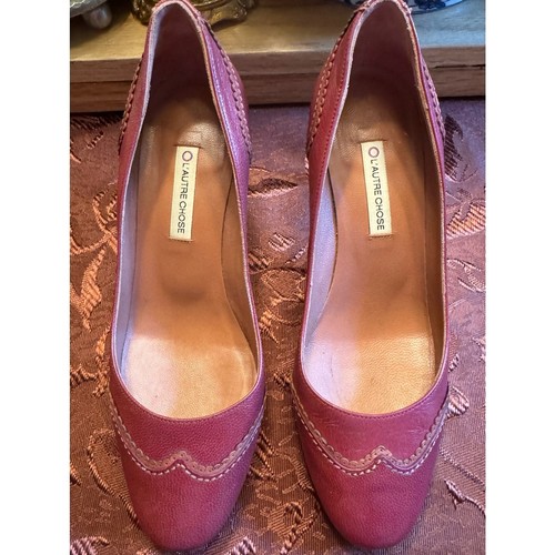 Autre chose burgundy leather - chose,