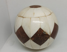 Antique Wood And Bone Ball