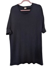 Poetry Navy Silk Cashmere Blend Longline  Jumper Size 10