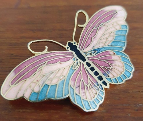Butterfly brooch enamel - butterfly,