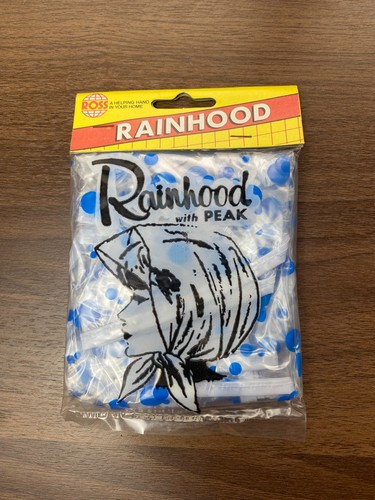 Vintage plastic polkadot rain - plastic,