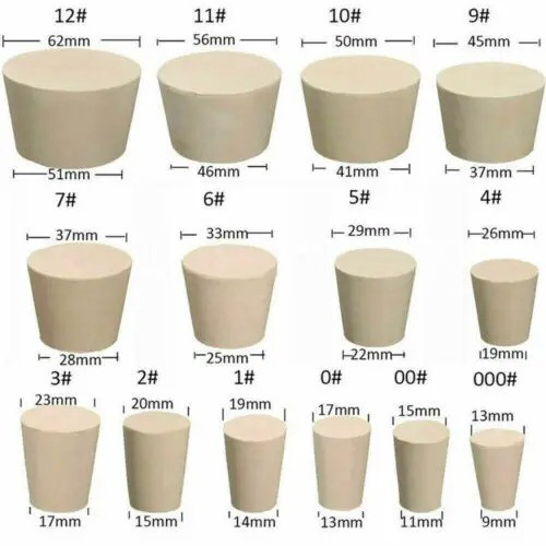 Rubber stopper bottle - 2x,