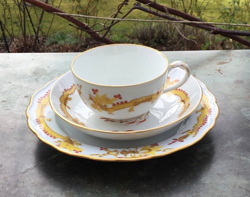 Meissen tea set yellow rich