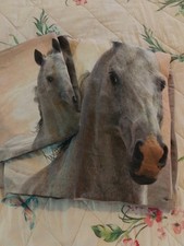 Single Douvet Cover With Matching Pillowcase. Showcasing 2 Horses Galloping.