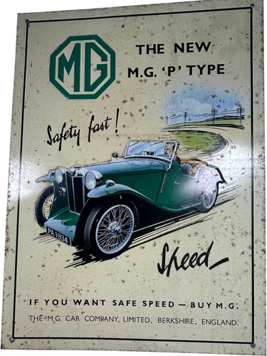 Type advertising sign - mg,