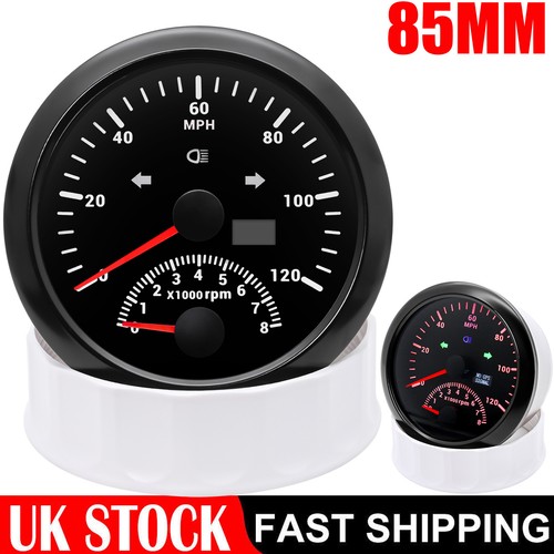 85mm black gps speedometer - black,