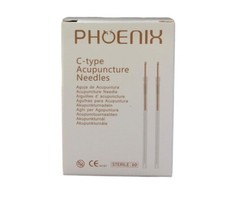 Phoenix Acupuncture needles with tube (100 /Box)0.22x40mm, expired, display only