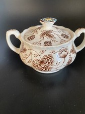 Vintage Sugar Bowl With Lid 'Old Chelsea' By WH Grindley
