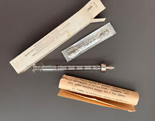 Vintage Soviet Glass medical Syringe 1ml REUSABLE HYPODEMIC USSR