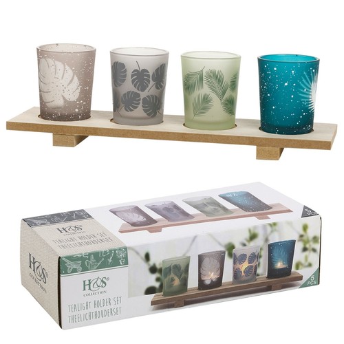 Decorative piece glass - 4-piece,
