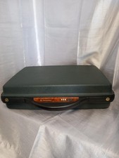 Samsonite Vintage 1970s Hard Shell  Briefcase. Green - With Keys - VGC
