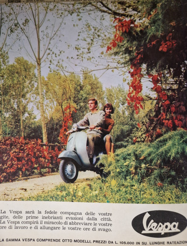 Vespa piaggio advertising - vespa,