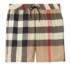 ⭐️ Burberry Check Beige Swim Shorts ⭐️ 100% AUTHENTIC ⭐️ SIZE XXL ⭐️