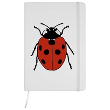 A5 'Beautiful Red Ladybird' White Hardcover Ruled Notebook (NB00006921)