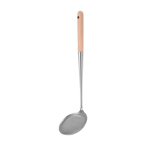 Stainless steel frying spoon - stainless,