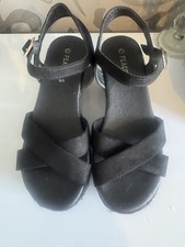 Black Platform Sandals Size 5