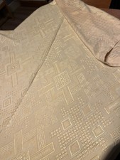 1940s Single Yellow Jacquard