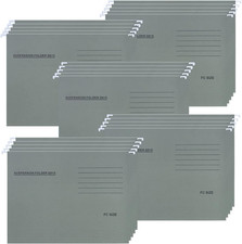 Foolscap Suspension Files, 25 Pcs Recycled Card Filing Cabinet Dividers with Tab