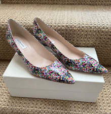 L.K Bennett New Minu Unique Leather Kitten Heel Court Shoes UK 6 EU 39