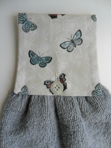 Hanging hand towel light - light, grey