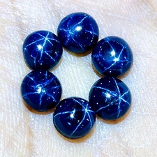 6 Pcs Natural Star Blue