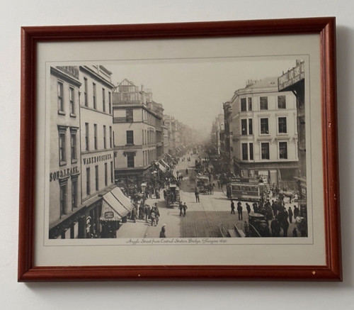 Glasgow sepia prints pair - glasgow,