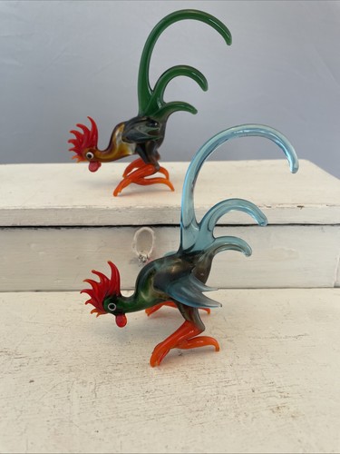 Vintage pair murano style art - vintage,