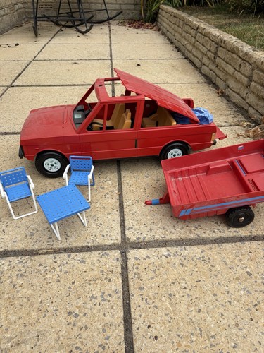 Vintage sindy red range rover - sindy,