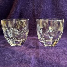 2x Hennessy XO Cognac Crystal Glass Thomas Bastide Thumbprint Design Collectable