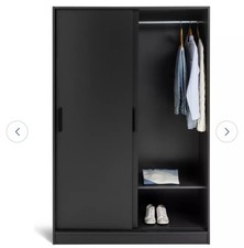 Argos Home Nova 2 Door Sliding Wardrobe - Anthracite Black