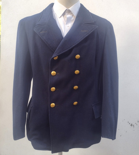 1940s 50s peacoat - , army