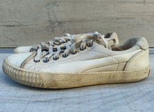 Mens ALEXANDER McQueen PUMA White Grained Leather Trainers Size 6 39 Limited Ed