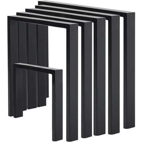 Black industrial steel table - steel,