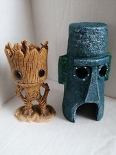 Aqua One Tree Man Junior and squidward  Aquarium Fish Tank Decor Ornament