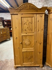 Solid pine wardrobe
