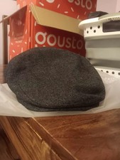 Barbour Hats Barlow Wool Flat Cap - Grey - Size M Brand New