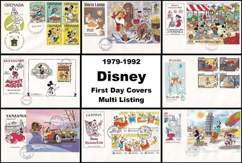 1979 1992 disney fdc - disney, first