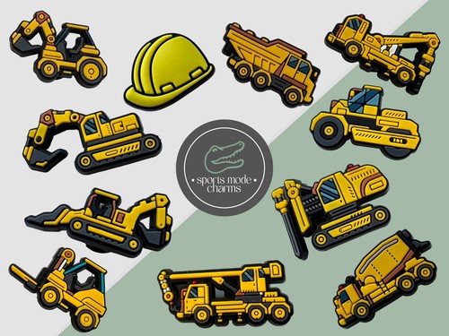 Construction vehicles charms - vehicles,