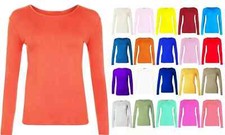 Kids girls Long Sleeve Round