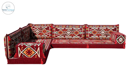 Shaped floor couch - shaped, arabic