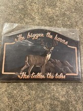 That Personal Touch “The Bigger The Horns The Taller The Tales” Painted Plaque 