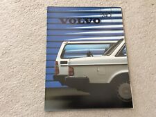 Volvo 240 GL GLE Estate Car Sales Brochure Pub.No. MS/PV 1789-86 1986