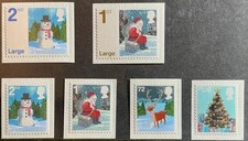 GB 2006 Christmas Stamp set SELF-ADHESIVE STAMPS MNH FREE POST  